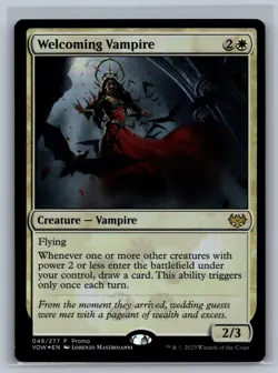 Magic MTG Media Promos Welcoming Vampire #046/277 Promo Foil TCG CCG - Image 1