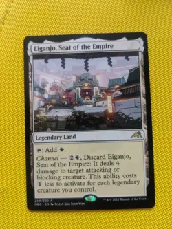 Eiganjo, Seat of the Empire - Kamigawa, Neon Dynasty 268/302 Rare Land MTG - Image 1