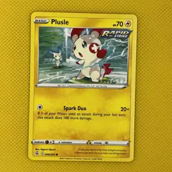 Plusle 089/264 Basic Fusion Strike 2021 Pokemon Card NM - Image 1