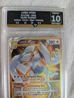 Lugia VStar GOLD 211 graded 10!! Gem Mint slab English Pokemon TCG - Image 3