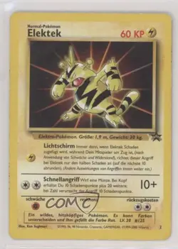 Pokemon The First Movie - Electabuzz German WOTC Black Star #2 1999 - Image 1