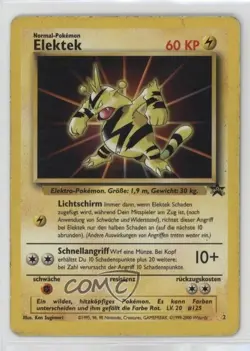 Pokemon The First Movie - Electabuzz German WOTC Black Star #2 1999 - Image 1