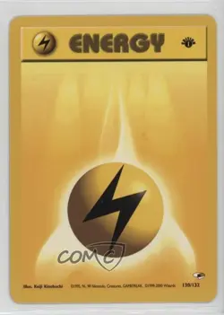 Lightning Energy 1st Ed. Pokemon Gym Heroes #130 2000 - Image 1