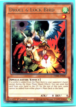 Droll & Lock Bird - TAMA-EN047 - Rare - 1st Edition Yugioh - Image 1