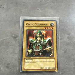 YUGIOH CELTIC GUARDIAN SUPER RARE LOB-E005 1st Edition - Image 1