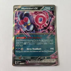 Munkidori EX 037/064 - Shrouded Fable, Scarlet & Violet Pokemon Card TCG NM - Image 1