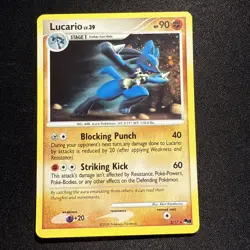 POKEMON PROMO CARD - POP SERIES 8 - LUCARIO 2/17 - (HOLO) RARE - NM - Image 1