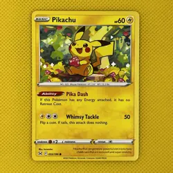 Pikachu 052/196 Basic Lost Origins 2022 Pokemon Card NM - Image 1