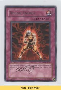 R - Rising Energy 1st Ed. YuGiOh Cybernetic evolution #CRV-EN056 2005 READ 0e1 - Image 1