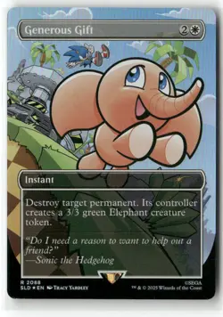 Generous Gift (2088) (Rainbow Foil) Secret Lair Drop Foil SONIC MAGIC MTG NM - Image 1