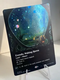 1x - Evendo, Waking Haven - GALAXY FOIL BORDERLESS - Edge of Eternities - NM MTG - Image 5