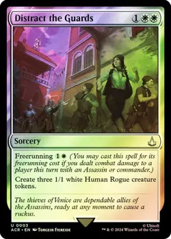 Distract the Guards #0003 MTG Assassin's Creed ACR Foil Uncommon Mint-Near Mint - Image 1