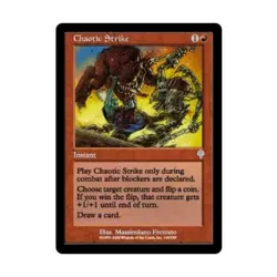 WOTC MtG Invasion Chaotic Strike (U) (Foil) VG - Image 1