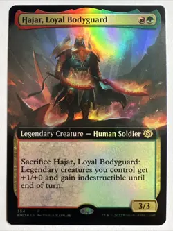 MTG Hajar, Loyal Bodyguard (354/416) The Brothers' War Nm FOIL - Image 1