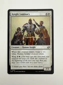Knight Luiminary MTG Magic the Gathering Card NM Near Mint EOE - Image 1