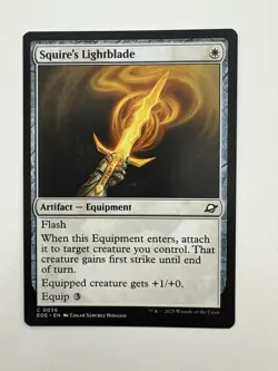 Squire’s Lightblade MTG Magic the Gathering Card NM Near Mint EOE - Image 1