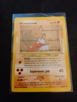 Hitmonchan 69/105 Pokemon TCG Neo Destiny Unlimited - LP - Image 1