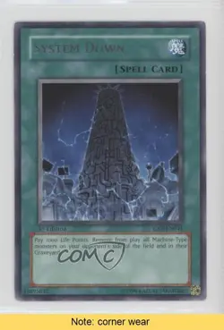 R - System Down 1st Ed. YuGiOh Cybernetic evolution #CRV-EN041 2005 READ 00em - Image 1