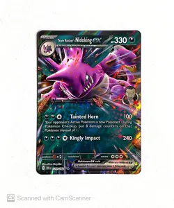 Team Rocket's Nidoking EX 119/182 - Double Rare - Destined Rivals - Pokemon - NM - Image 1