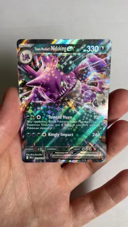 Team Rocket's Nidoking EX 119/182 - Double Rare - Destined Rivals - Pokemon - NM - Image 2