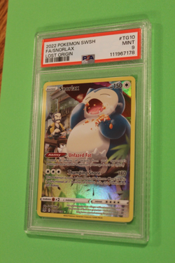 2022 POKEMON SWSH LOST ORIGIN FA/SNORLAX #TG10 PSA 9 - Image 1