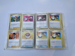 LOT OF 232 POKEMON TRAINER CARDS IN BINDER - NICE VARIETY - Image 1
