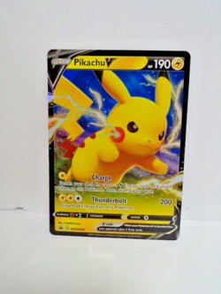 POKEMON JUMBO AND SMALL PIKACHU V CARDS EUC - Image 5