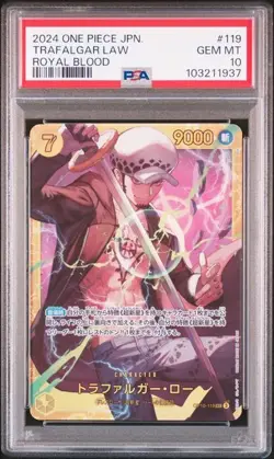 PSA 10 Trafalgar Law SEC OP10-119 2024 ONE PIECE Card Japanese - Image 1