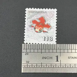 Goldeen Pokemon Stamp Card Shogakukan Nintendo Japanese TCG Vintage S110-7 - Image 2