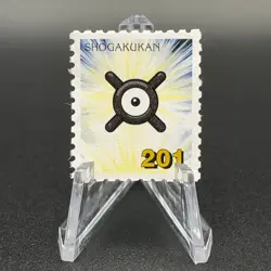 Unown Pokemon Stamp Card Shogakukan Nintendo Japanese TCG Vintage S110-6 - Image 1