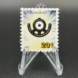 Unown Pokemon Stamp Card Shogakukan Nintendo Japanese TCG Vintage S110-5 - Image 1