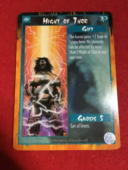 RAGE CCG - Might of Thor - War of the Amazon - Rare Card White Wolf - Image 1