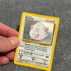 Pokemon TCG Chansey Base Set Holo Unlimited Rare Card 3/102 Excellent WOTC - Image 4