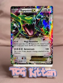 Rayquaza EX XY66 Card 'C' Black Star Promo DMG MP (Regular Sized) TCGKITTEN - Image 1