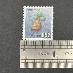 Bonsly Pokemon Stamp Card Shogakukan Nintendo Japanese TCG Vintage S113-47 - Image 2