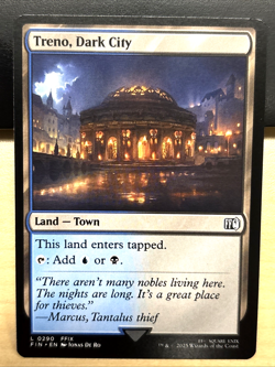 MTG Final Fantasy 0290 Treno Dark City Land Town LAND - Image 1