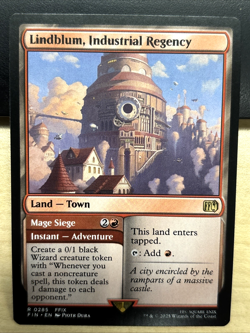 MTG Final Fantasy 0285 Lindblume Industrial Regency Land Town RARE - Image 1