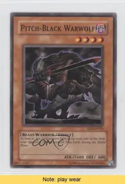 Pitch-Black Warwolf Unlimited YuGiOh Rise of Destiny #RDS-EN026 2004 READ 0f8 - Image 1