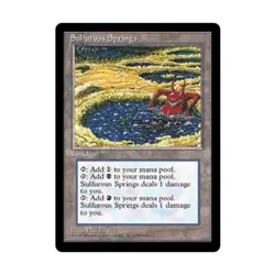 WOTC MtG Ice Age Sulfurous Springs (R) Fair - Image 1