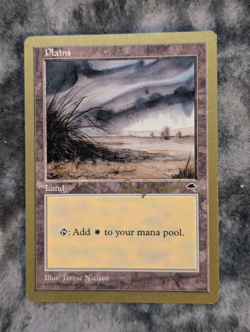 Plains Magic The Gathering MTG Gold Border World Championship Seattle 1998 - Image 1
