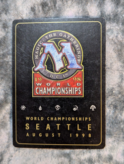 Plains Magic The Gathering MTG Gold Border World Championship Seattle 1998 - Image 2