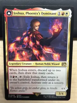MTG Final Fantasy 0229 Joshua Phoenix's Dominant Phoenix Warden of Fire RARE - Image 1
