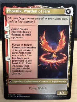 MTG Final Fantasy 0229 Joshua Phoenix's Dominant Phoenix Warden of Fire RARE - Image 2