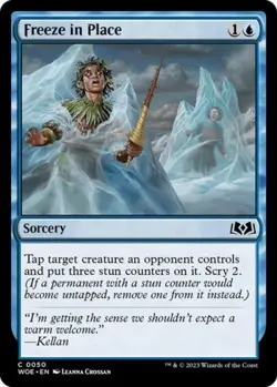 Freeze in Place - Near Mint MTG Wilds of Eldraine - Image 1