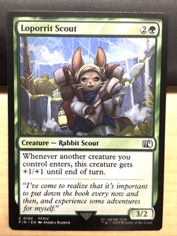 MTG Final Fantasy 0192 Loporrit Scout Creature Rabbit Scout COMMON - Image 1
