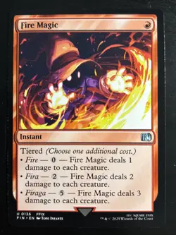 MTG Final Fantasy 0136 Fire Magic Instant UNCOMMON - Image 1