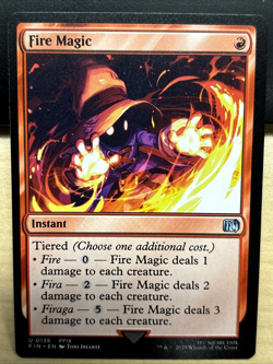 MTG Final Fantasy 0136 Fire Magic Instant UNCOMMON - Image 1