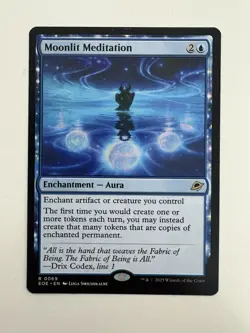 Moonlit Meditation MTG Magic the Gathering Card NM Near Mint EOE - Image 1