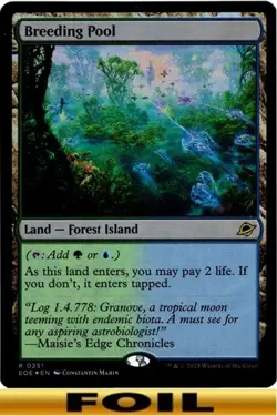 1x - Breeding Pool - FOIL - #251 - Edge of Eternities - NM MTG - Image 1