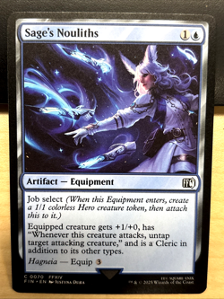 MTG Final Fantasy 0070 Sage's Nouliths Artifact Equipment COMMON - Image 1
